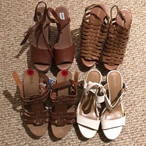 4 pairs of wedges